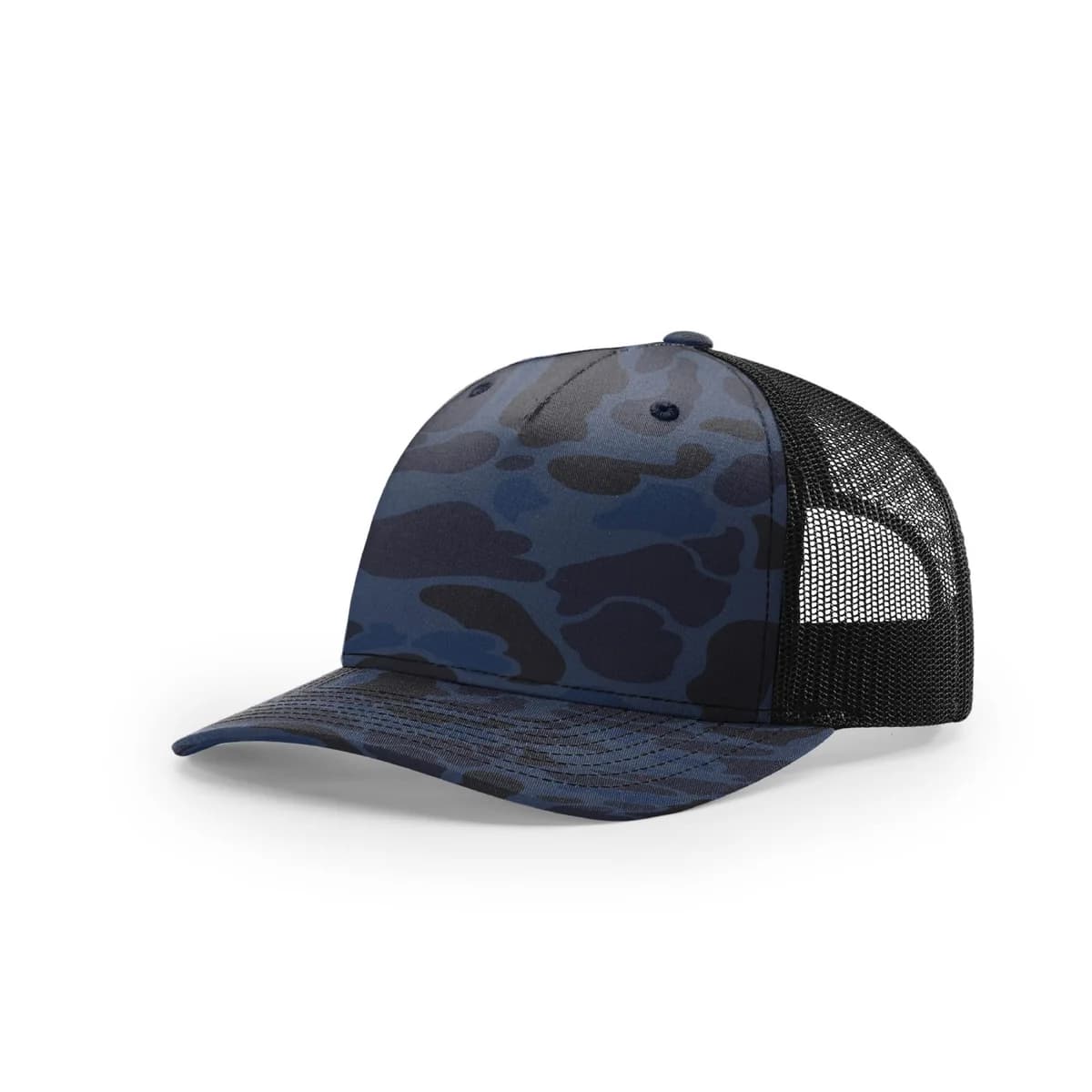 Richardson 112PFP in Admiral Duck Camo / Black authentic blank product photo - front view